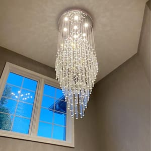 Albany 7-Light Clear Statement Empire Chandelier with Crystal Accents