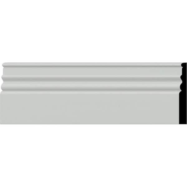 Ekena Millwork SAMPLE - 3/4 in. x 5-7/8 in. x 12 in. Urethane Federal Baseboard Moulding