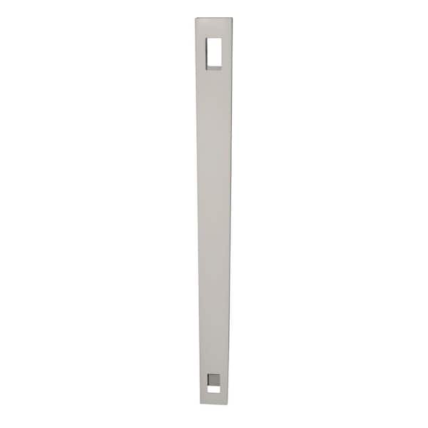 4 in. x 4 in. x 7 ft. Tan Vinyl Fence Line Post