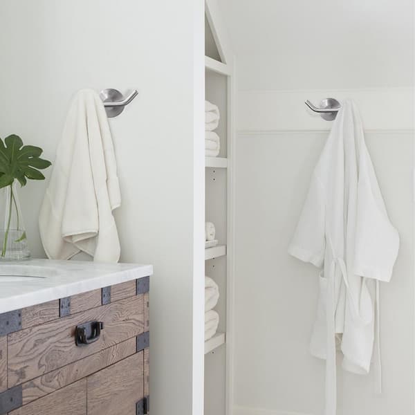 Double Robe Hook 304 Stainless Steel in Brushed Nickel