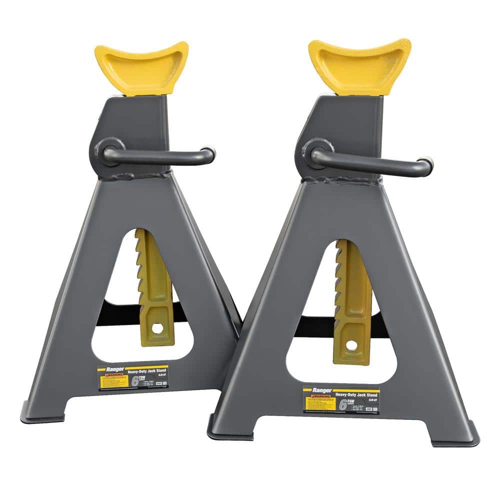 RJS-6T 6-Ton Capacity Heavy-Duty Welded Steel Jack Stand with Safety Ratchet Design, Set of 2 price history on PriceWatchPro
