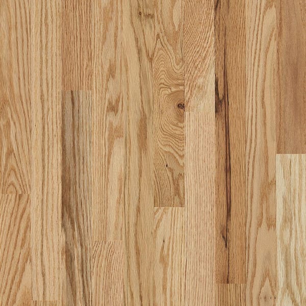Take Home Sample - Plano Low Gloss Country Natural Oak 3/4 in. T x 5 in. W x Varying Length Solid Hardwood Flooring