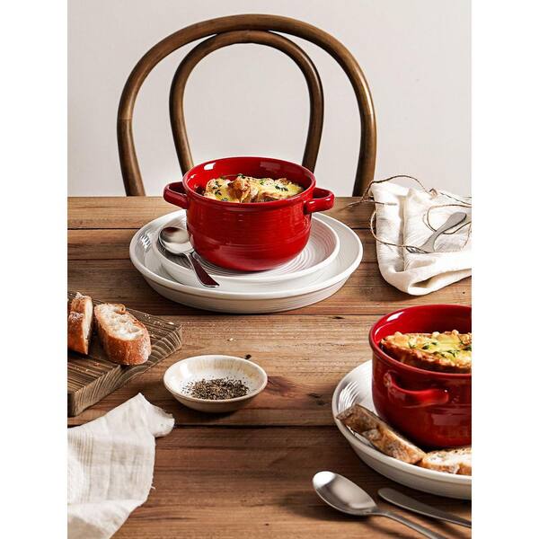 nonchan。   U.S.A.ポロ &  Redポロ KHKFY 28 oz Lead-Free Ceramic French Onion Soup Crocks with Two