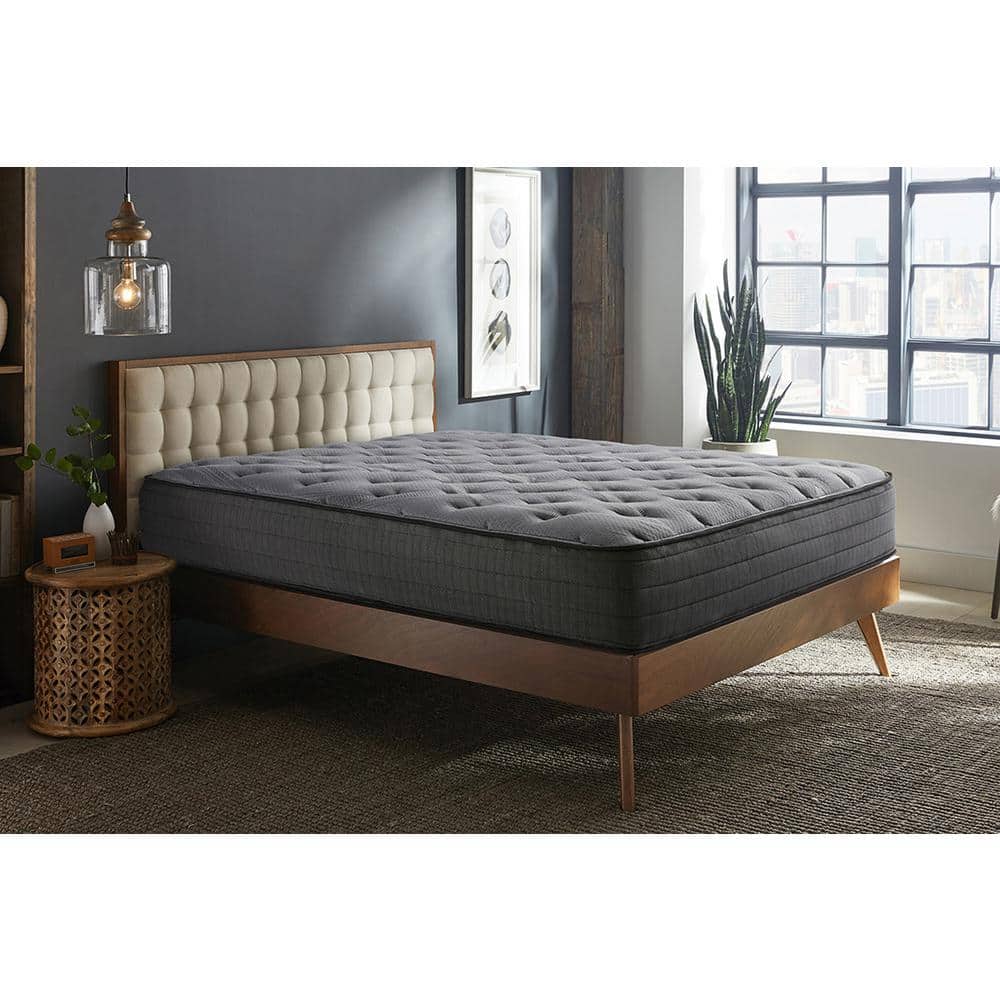 NightsBridge 12" Gray and Black Hybrid Full Mattress