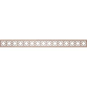 Hazelton Fretwork 0.25 in. D x 46.375 in. W x 4 in. L Walnut Wood Panel Moulding