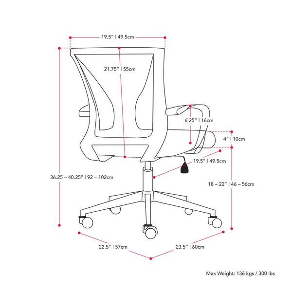 Ergonomic office chair online 300 lbs