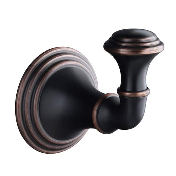 Satin Nickel & Brass Single Robe Hook Available in Oil Rubbed Vintage Bronze