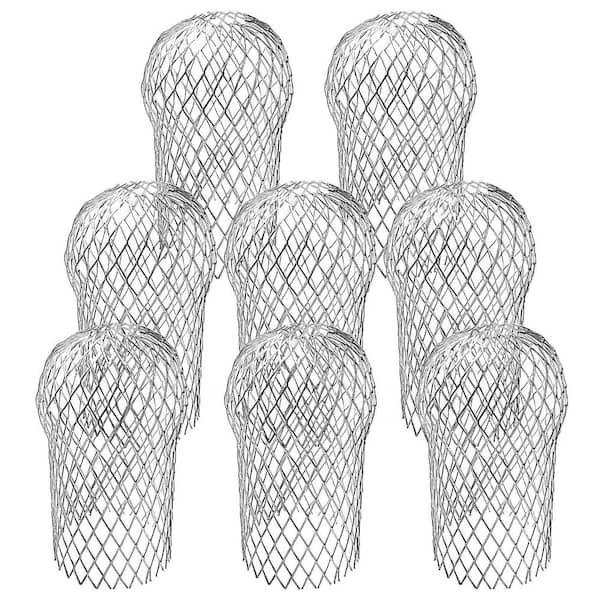 Angel Sar 3.5 in. Expandable Aluminium Filter Strainer Gutter Downspout Guard for Preventing Blockage Leaves Debri (8-Pack)
