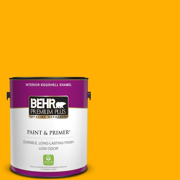 BEHR PREMIUM PLUS 1 gal. #S-G-350 Desert Glow Eggshell Enamel Low Odor Interior Paint & Primer