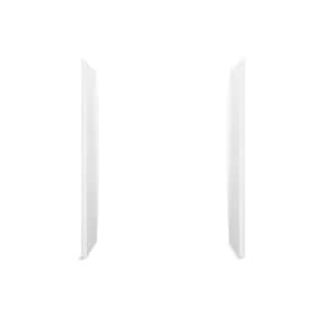 STORE+ 34 in. x 76 in. 2-Piece Direct-to-Stud Alcove Shower End Wall Set in White