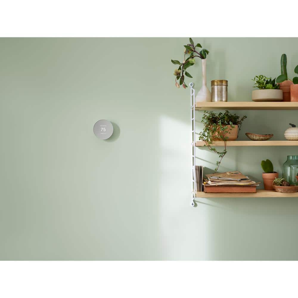 Fog Round Programmable Digital Smart Thermostat with Mounting Hardware