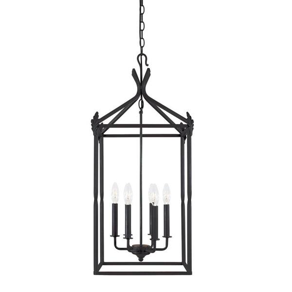 World Imports Hastings Collection 6-Light Rust Hanging Pendant