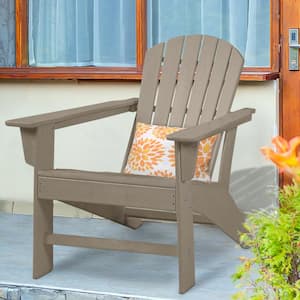 Brown HDPE Plastic/Resin Adirondack Chair