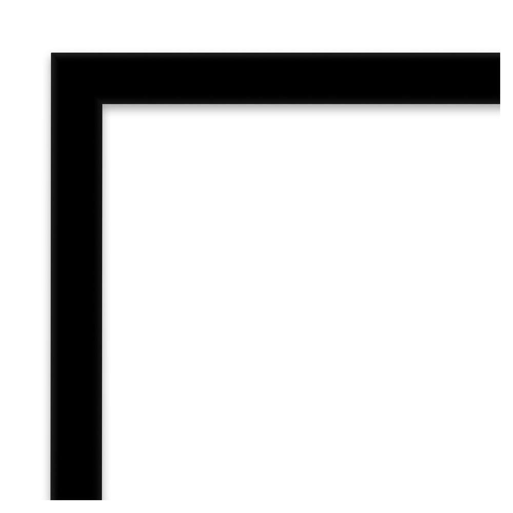 Matte Black Polystyrene Rectangular Wall Picture Frame
