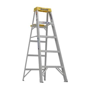 5 ft. Aluminum Step Ladder (9 ft. Reach Height) with 300 lb. Load Capacity Type IA Duty Rating
