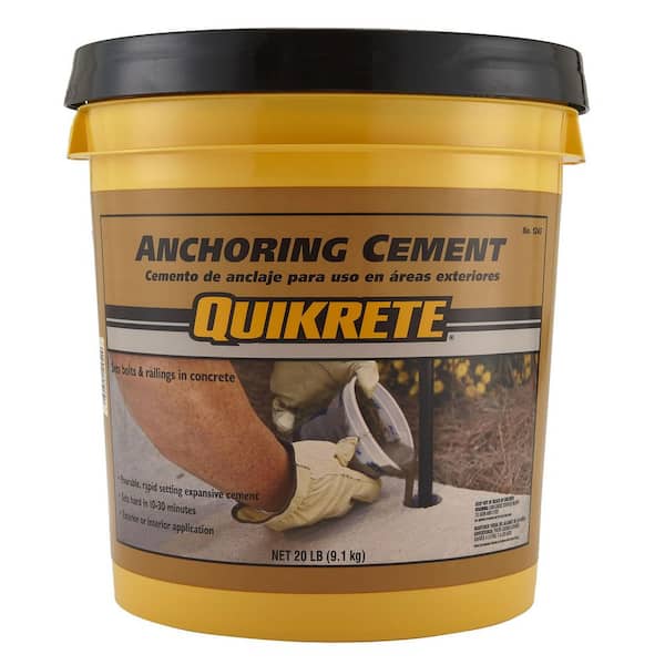 belediging Gang Rubber Quikrete 20 lb. Anchoring Cement 124520 - The Home Depot