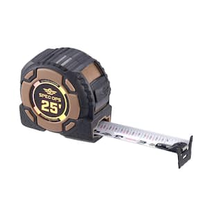 25 ft. Elite Series Magnetic Tape Measure, 1 1/4 in. Double-Sided Blade, 12 ft. of Stand Out