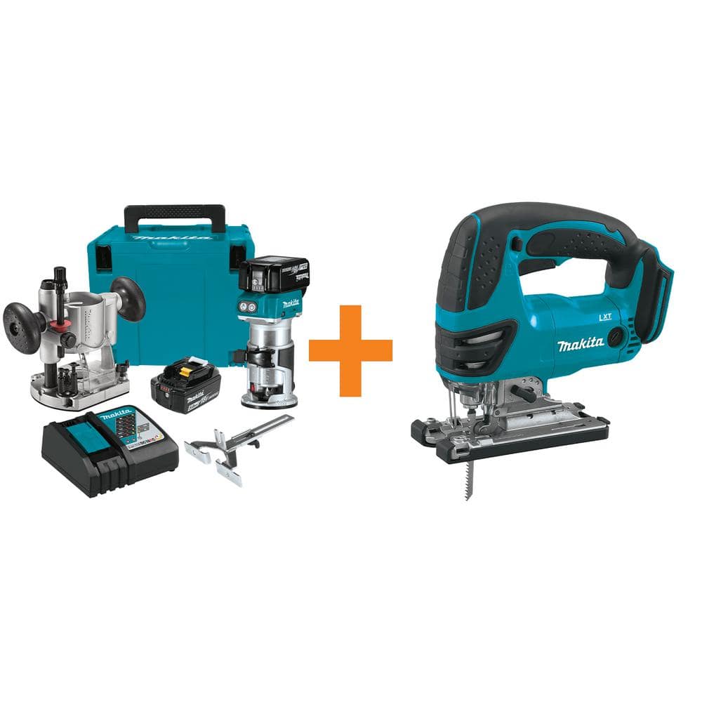 5.0 Ah 18V LXT Lithium-Ion Brushless Cordless Compact Router Kit with Cordless Jig Saw price history on PriceWatchPro