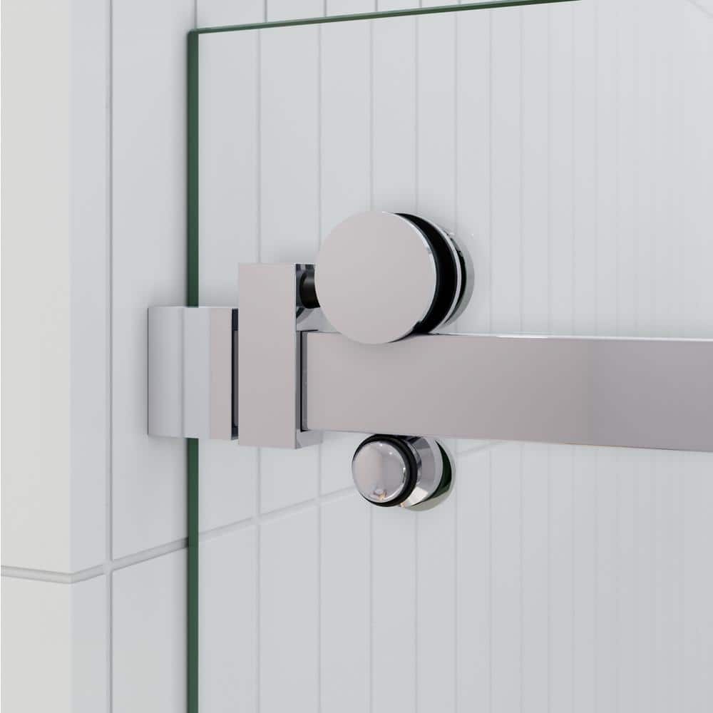 Astro 52" x 78" Frameless Glass Sliding Shower Door in Chrome