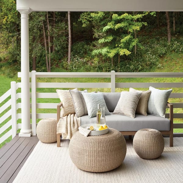 Veranda Handwoven Performance Ivory 10 ft. x 14 ft. Indoor Area Rug