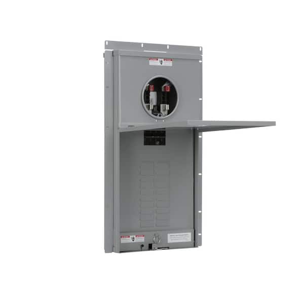 Siemens 200 Amp 20-Space 40-Circuit Overhead Flush Meter Combo