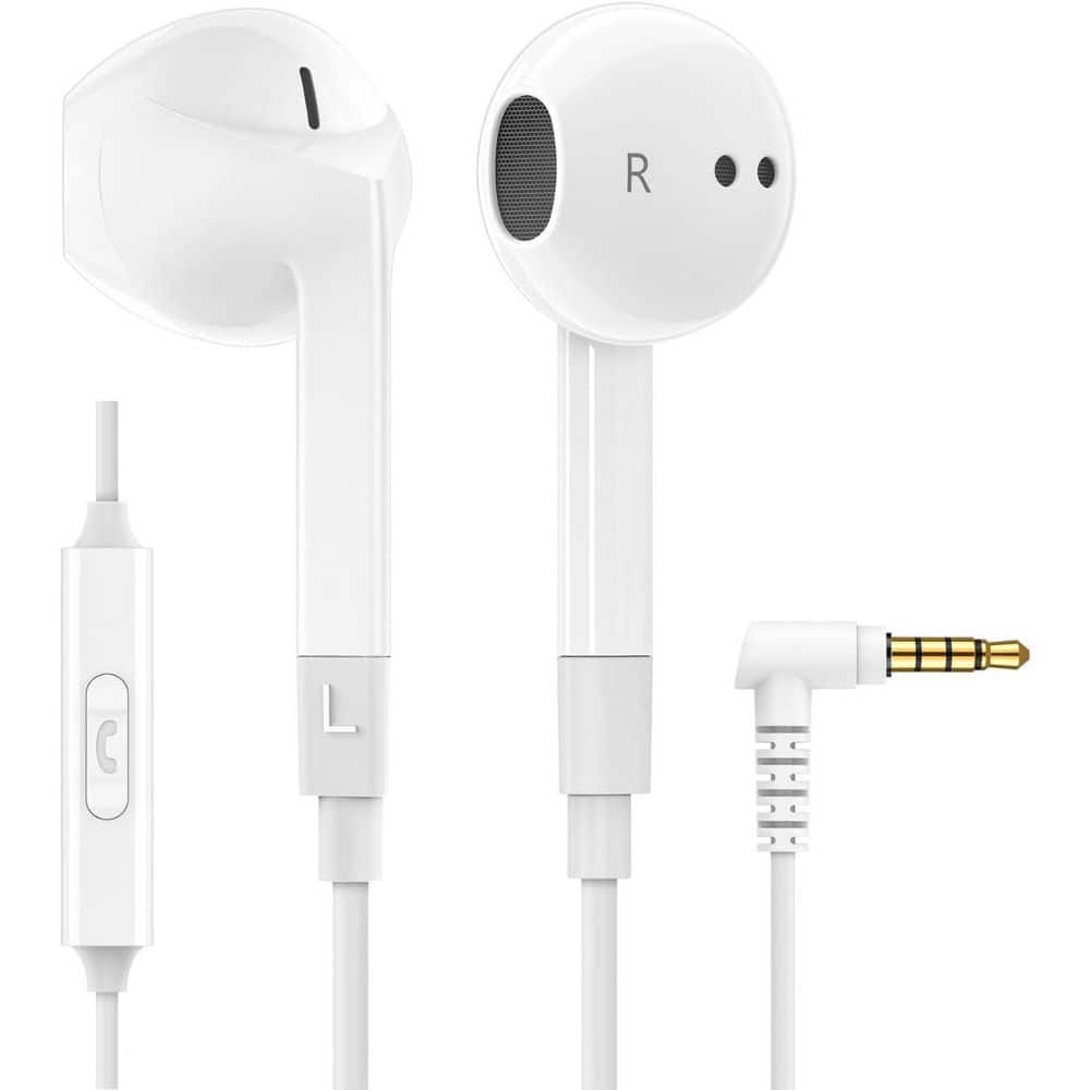 OBJLGEV Wired Earbuds In-Ear Headphones with Microphone Noise Isolation for 3.5mm Jack Compatible with iPhone Samsung Laptop