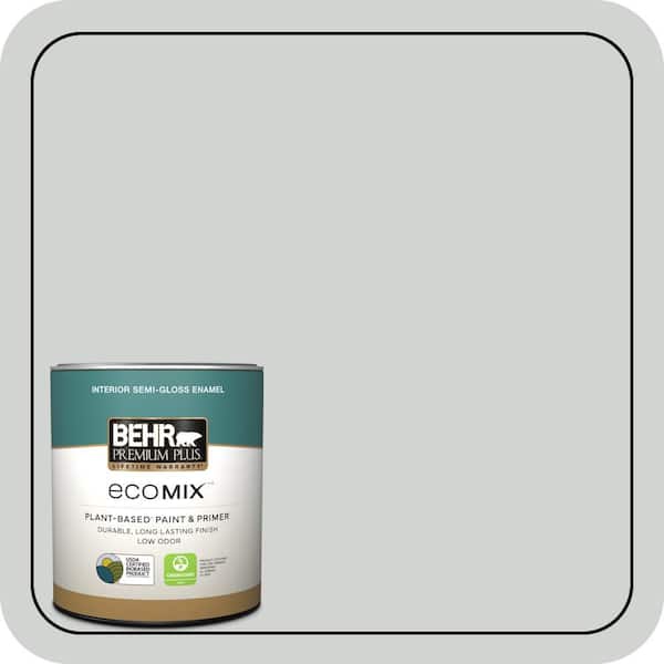 1 qt. #PPU26-11 Platinum Semi-Gloss Enamel EcoMix Plant-Based Interior Paint & Primer