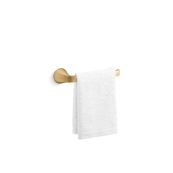 KOHLER Cursiva Towel Ring in Vibrant Brushed Moderne Brass K