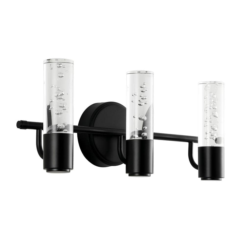 Bolha Satin Bronze 18" Minimalistic Cylinder Vanity Light with LED