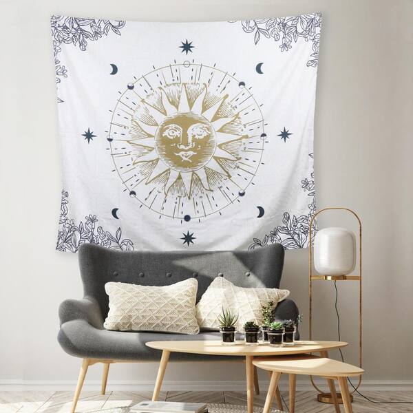 Sun Moon & Stars Tapestry Magic Queen Decorative Boho Hippie Decor Wall Hanging 