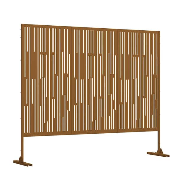 PexFix 75 in. x 48 in. Brown Outdoor Decor Privacy Fence Screen Weather