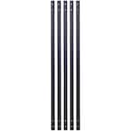 32-1/4 in. x 3/4 in. Black Pearl Matte Galvanized Steel Contemporary Baluster (5-Pack)