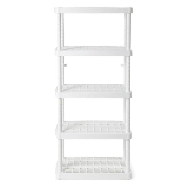  Nala Cleaning Cabinet with 5 Shelves and Hanging Rack, White :  Health & Household