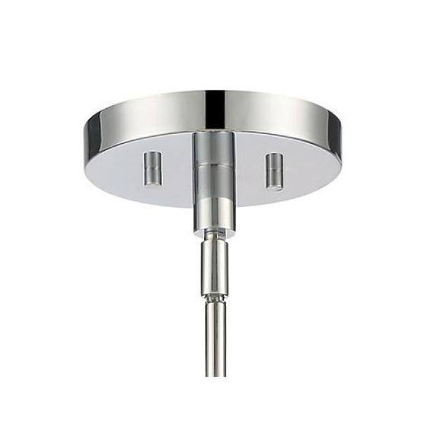 Westboro Chrome 3-Light Drum Pendant with Black Linen Shade