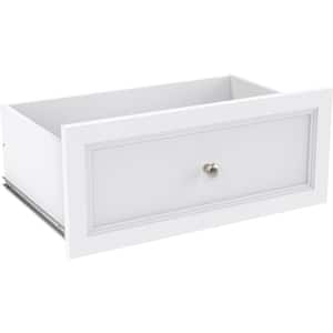 Selectives 9.92 in. H x 23.46 in. W White Wood Drawer