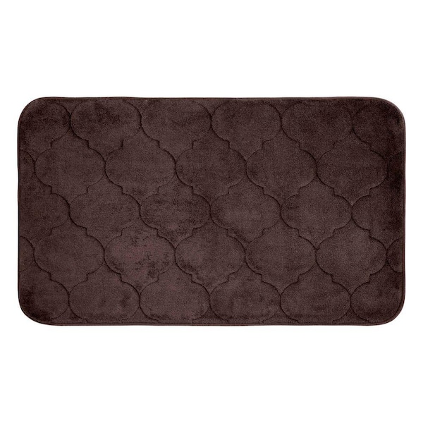 BounceComfort Faymore Espresso 17 in. x 24 in. Memory Foam Bath Mat
