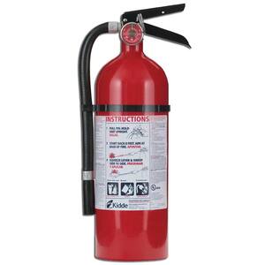 Pro Series 210 Fire Extinguisher with Hose & Easy Mount Bracket, 2-A:10-B:C, Dry Chemical, Rechargeable