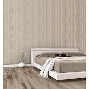 Metallic FX Abstract Stripe Beige and Gold Non-Woven Wallpaper Sample