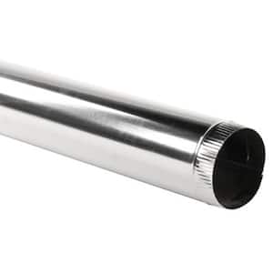 3 in. x 3 ft. Round Metal Duct Pipe