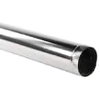 6 in. x 2 ft. Round Metal Duct Pipe