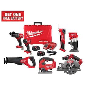 M18 FUEL 18-Volt Lithium Ion Brushless Cordless Combo Kit 4-Tool with Multi-Tool, Router, and Jig Saw