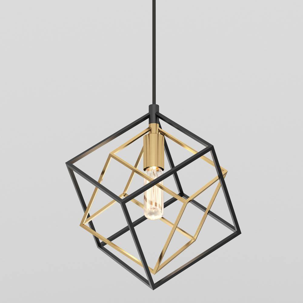 Modern Black and Gold Mini Pendant Light