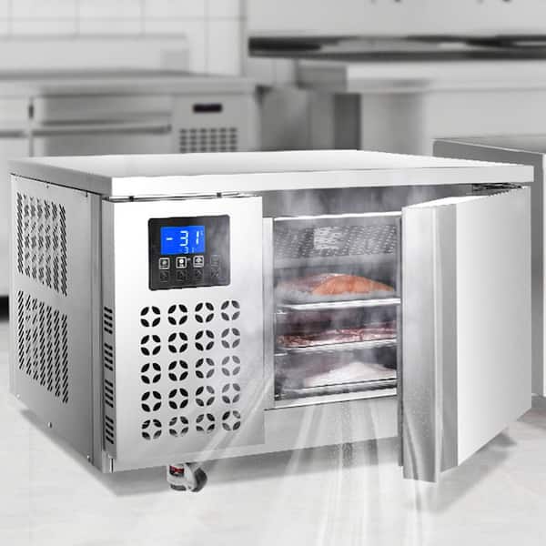 Commercial Blast Freezer, 80 L / 2.8 cu. ft. Stainless Steel Blast Chiller, Food Blast Freezer w/ Casters for Restaurant