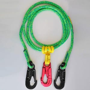 ROPE LOGIC 1/2 in. x 10 ft. Wirecore Lanyard with Hip Prusik with