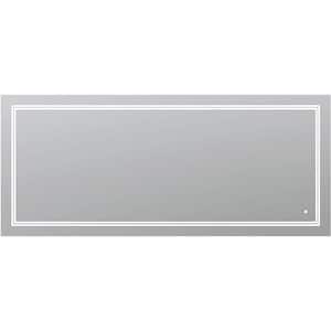 SOHO 72 in. W x 36 in. H Frameless Rectangular LED Light Bathroom Vanity Mirror in Silver