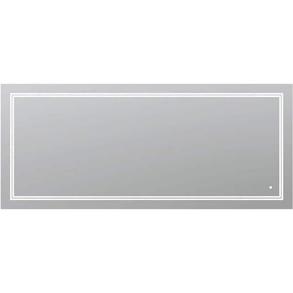 Aquadom SOHO 72 in. W x 36 in. H Frameless Rectangular LED Light ...