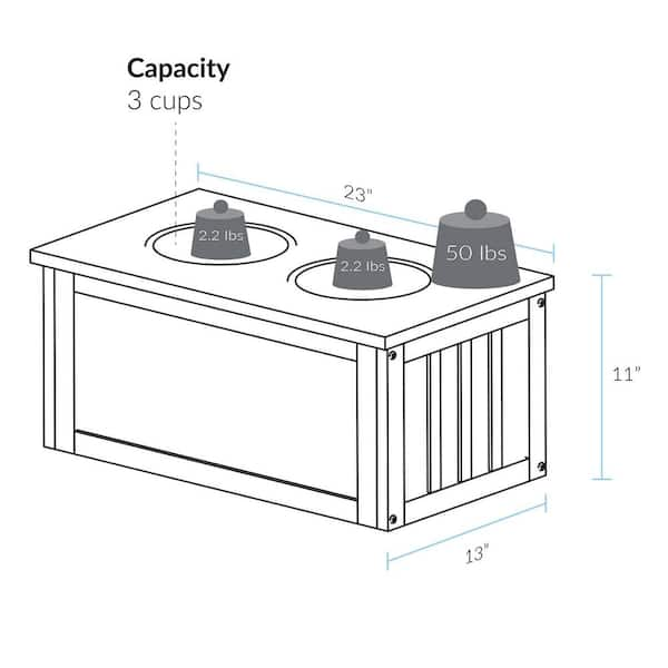 Casual Home Pet Feeder Storage Stand 603-15 - The Home Depot