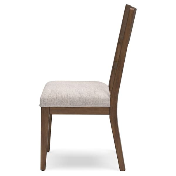 Cabalynn Gray/Brown Polyester Cushioned Side Chair Set of 2