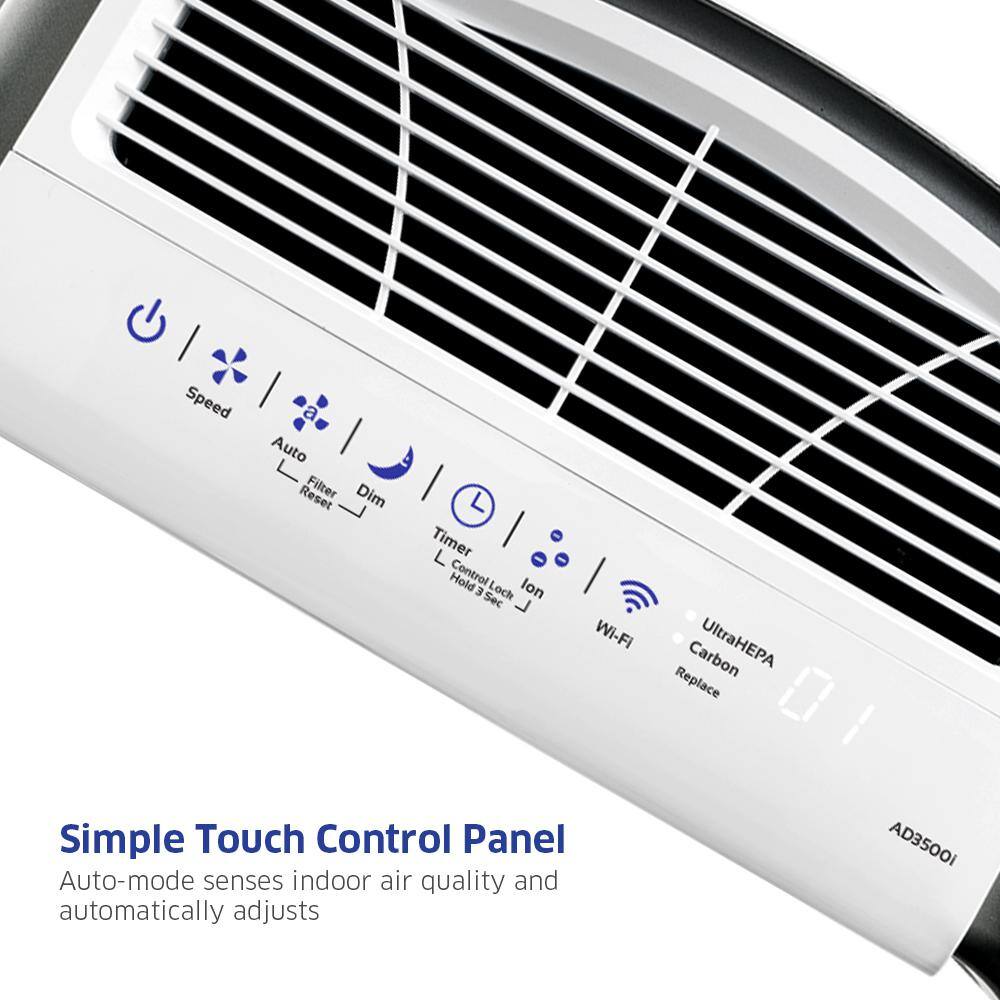AirDoctor 3500i White Smart Console Air Purifier with HEPA Filter