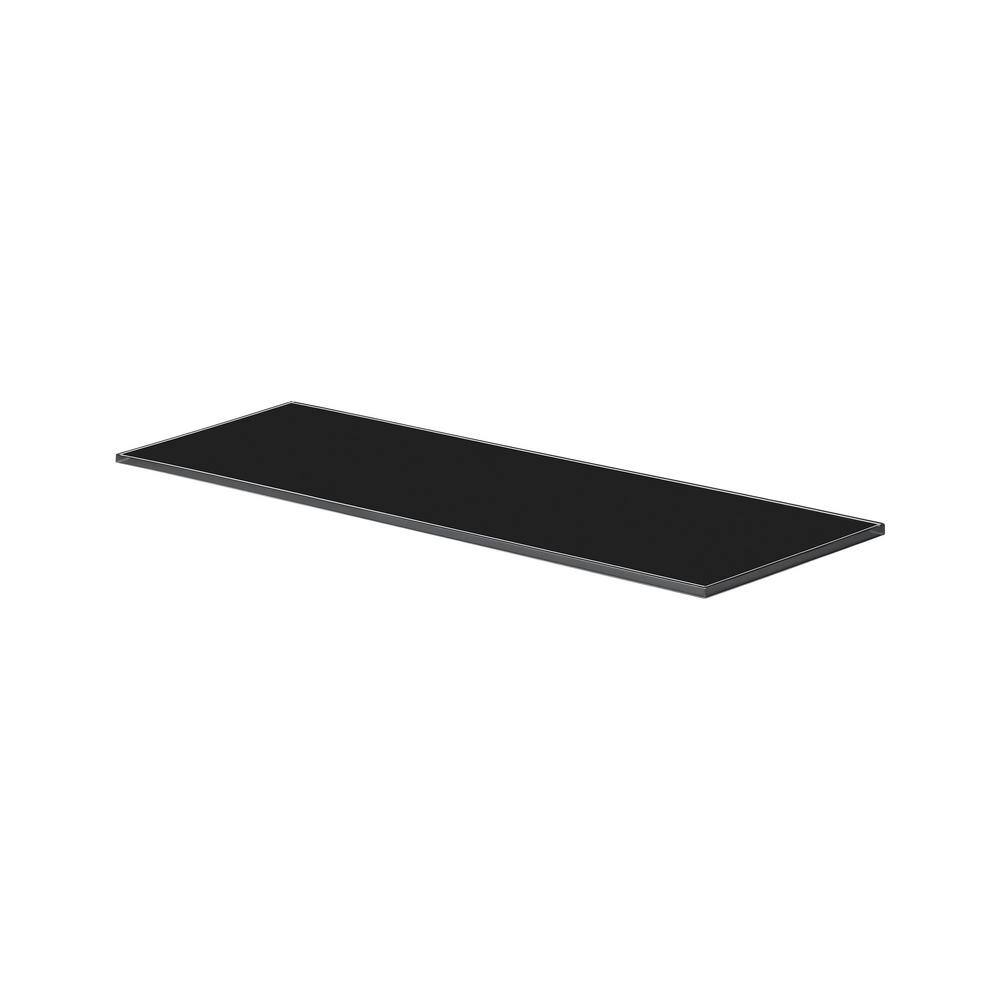 Dolle 24 in. x 8 in. x 5/16 in. Line Shelf in Black Glass 34195 - The ...